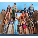 Collection of Action Man figures and book