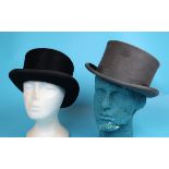 2 horse riding top hats