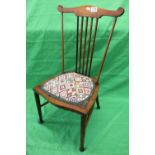 Childs stick back chair