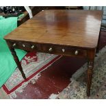 Regency square table with double drawers to both sides - Approx L: 106cm W: 106cm H: 76cm