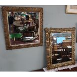 2 ornate gilt framed mirrors