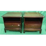 Pair of Stag bedside cabinets