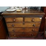 Antique mahogany chest of 2 over 3 drawers