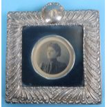 Hallmarked silver photo frame