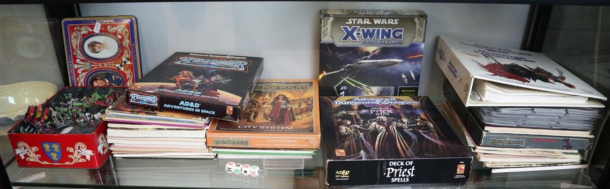 Collection of Dungeons & Dragons and Star Wars game