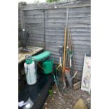 Collection of garden tools