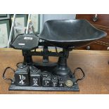 Set of Victorian weighing scales
