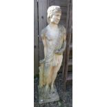 Stone statue of gentleman - Approx H: 103cm