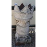 Terracotta crown top chimney pot