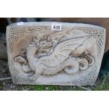 Stone plaque depicting dragon