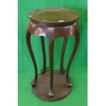 5 leg mahogany Oriental fishbowl stand