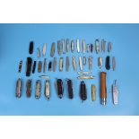 Collection of pocket knives