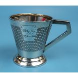 Hallmarked silver cup - Birmingham, W A - Approx weight 69g