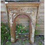 Early cast iron fireplace