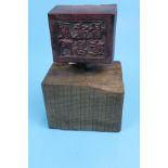 Mounted 19C Chinese printing block