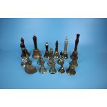 Collection of brass and metal bells