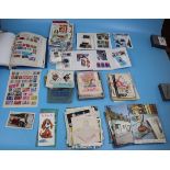 Stamps - All World - Album, books and loose together with some vintage greetings cards etc