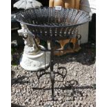 Wrought iron plant stand