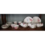 Arklow tea service for 12 - Floral pattern