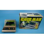 Original Grandstand Cave Man miniature arcade game in original box