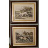 Pair of hunting prints entitled September & October