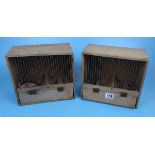 2 vintage bird boxes