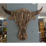 Driftwood bulls head - Approx H: 65cm