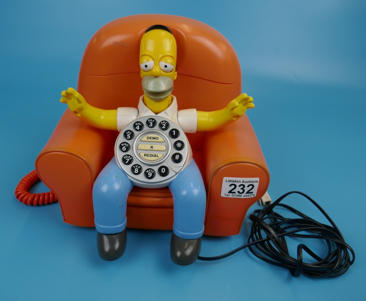 Novelty telephone - Homer Simpson theme