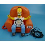 Novelty telephone - Homer Simpson theme