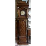 Unusual leather cased Grandfather clock