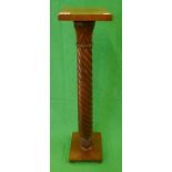 Mahogany torchère - Approx H: 95cm