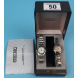 2 ladies wristwatches - Seiko Automatique & Swatch