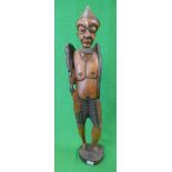 Carved Indonesian gentleman - Approx H: 81cm