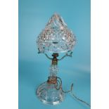 Fine quality Edwardian crystal lamp