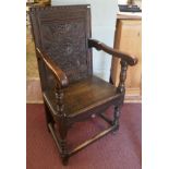 Early oak Wainscot chair