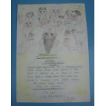 Signed original Jail Art - Charles Bronson on the back of incident statement - 1993