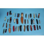 Collection of pocket knives