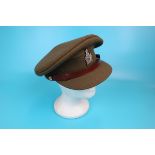 Military Intelligence Corps captains hat with badge
