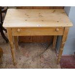 Victorian pine side table