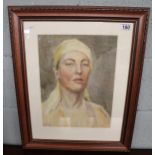 B Twenlow - Watercolour of woman