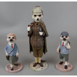 3 Country Artist meercat figures