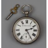 Kendal & Dent solid silver pocket watch - Gold medal winner - Paris 1985