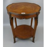 Marquetry inlaid table with Ormolu mounts