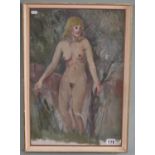 Nude lady - Oil on board