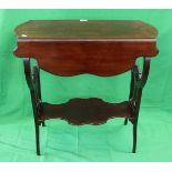 Small mahogany drop leaf table