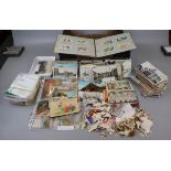 Collection of postcards, cigarette cards, cigar labels & other ephemera