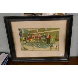 Cecil Aldin print - The Hunt Supper