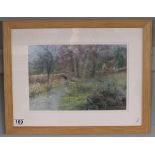 Elizabeth R Hill - Rural scene - Pastel