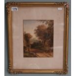 J.W. Allen 1875 - Watercolour - Rural scene