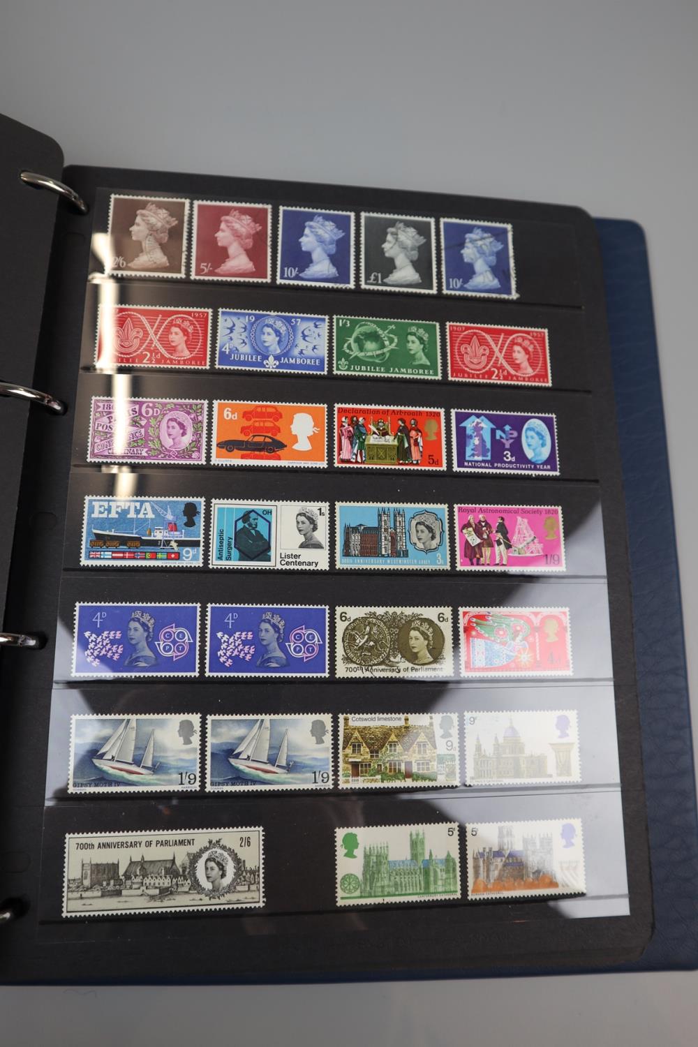 STAMPS - 5 albums of GB mint & used, mainly early QEII pre-decimal plus 4 empty Royal Mail - Image 38 of 129